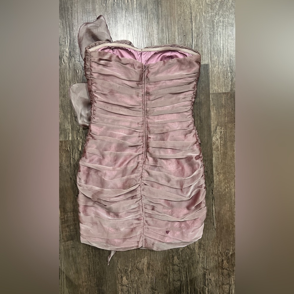 Katia  Mauve Ruffled Dress - Picture 7 of 8
